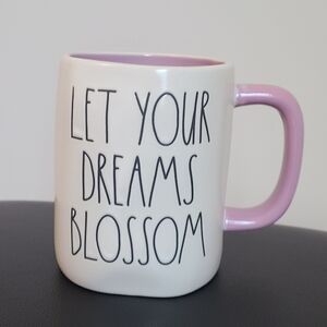 Rae dunn let your dreams blossom inspirational mug